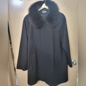 REAL Fur Collar | Wool Coat